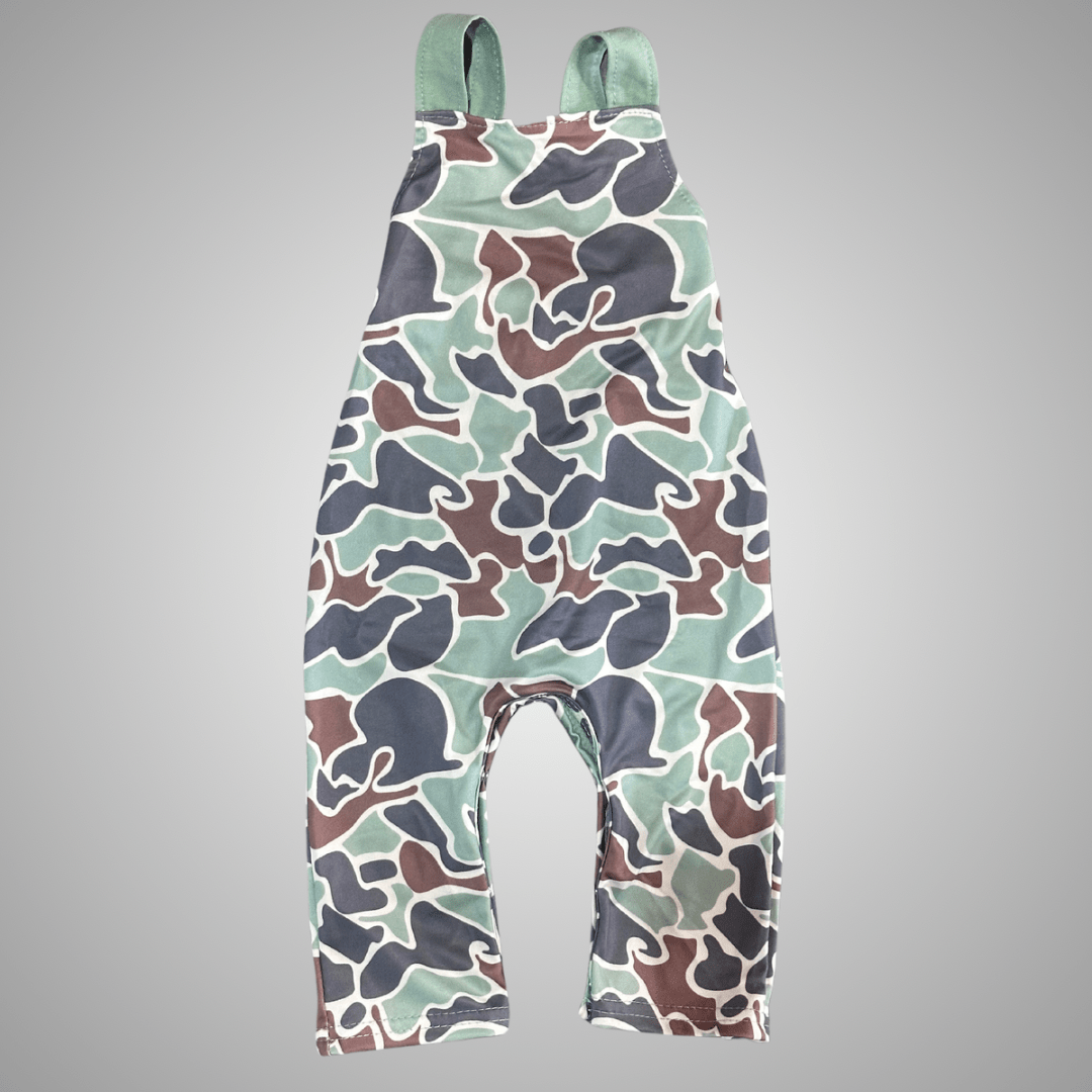 Puddle Jumper Green Duck Overalls