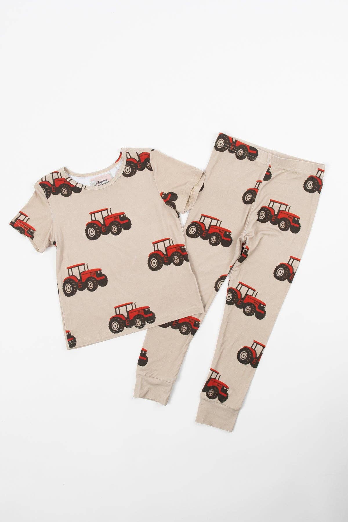 Little Farmer Bamboo PJ Set- Red