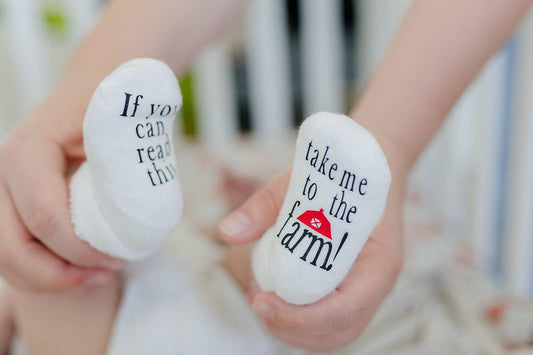 Take Me to the Farm Baby Socks