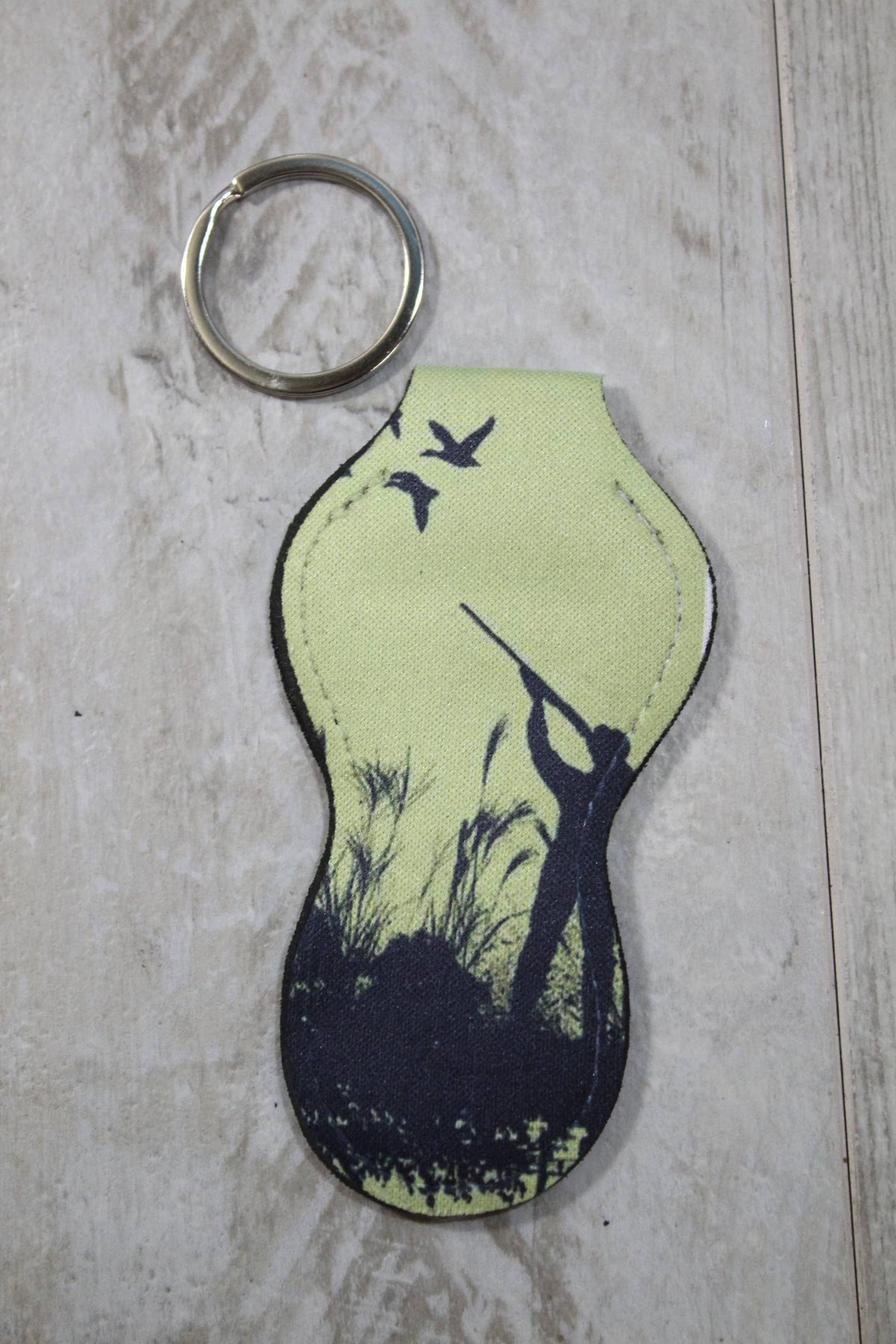 Adventure Chapstick Holder Keychain- Hunter