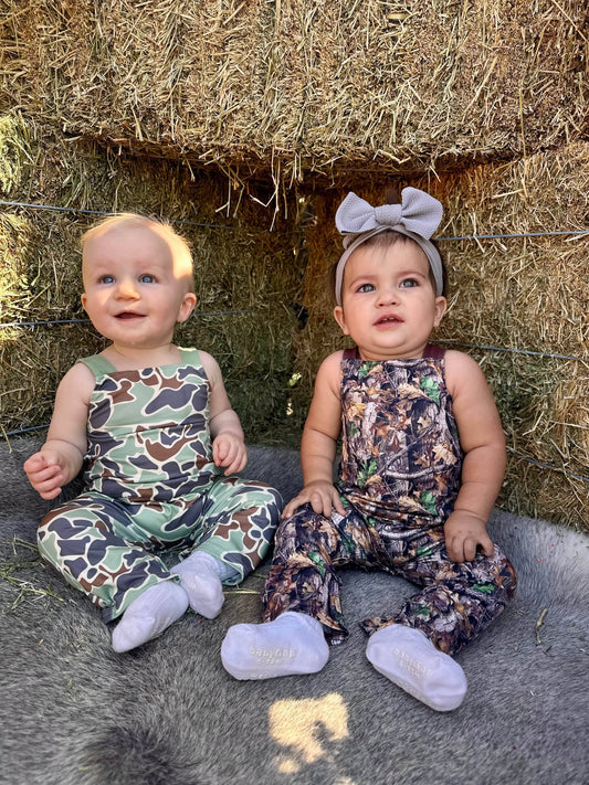 Puddle Jumper Green Duck Overalls