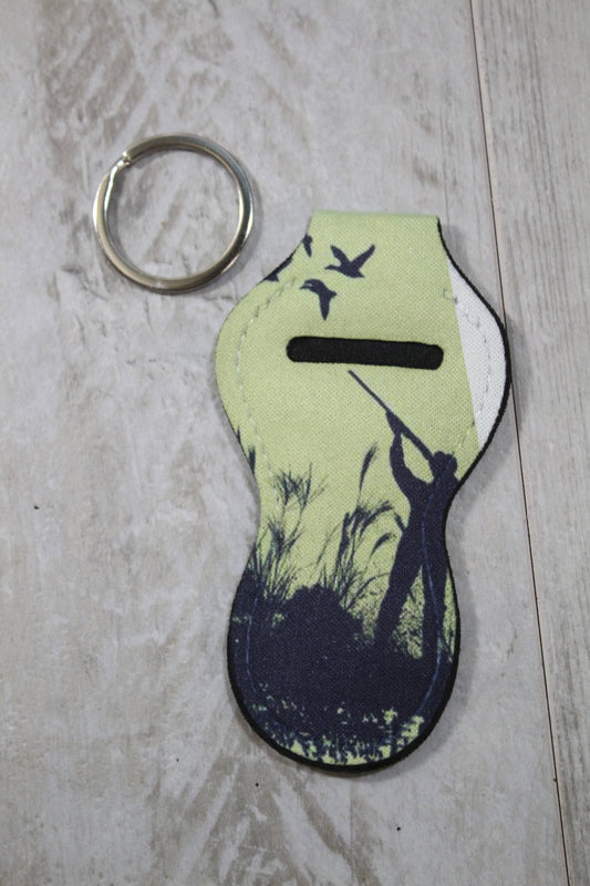 Adventure Chapstick Holder Keychain- Hunter