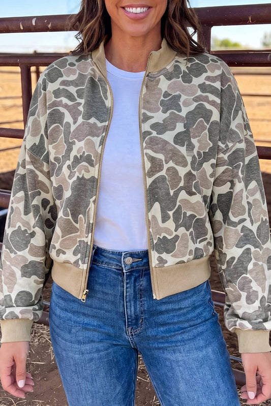 Timber Camo Bomber Jacket