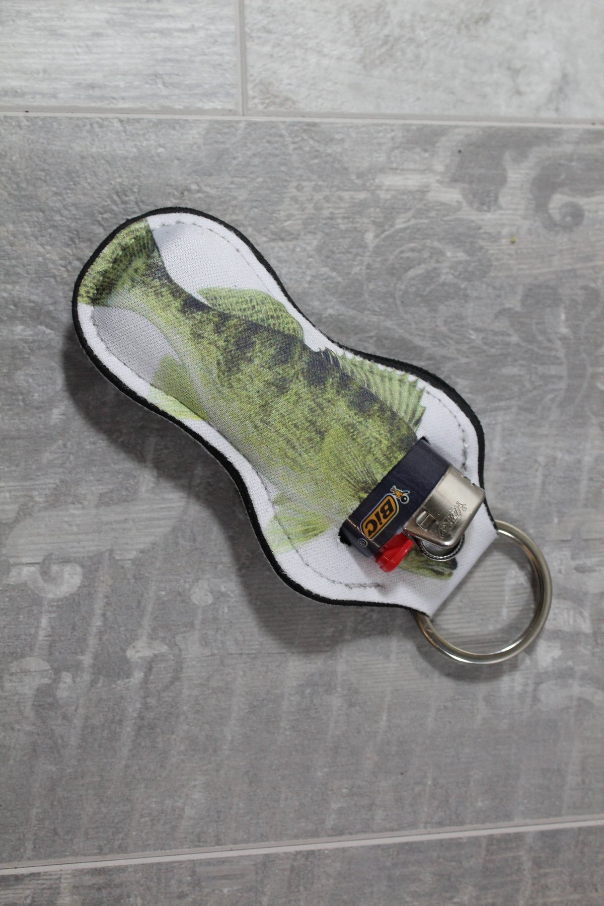 Adventure Chapstick Holder Keychain- Fishing
