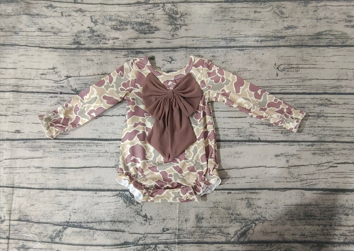 Wild Rose Camo Romper