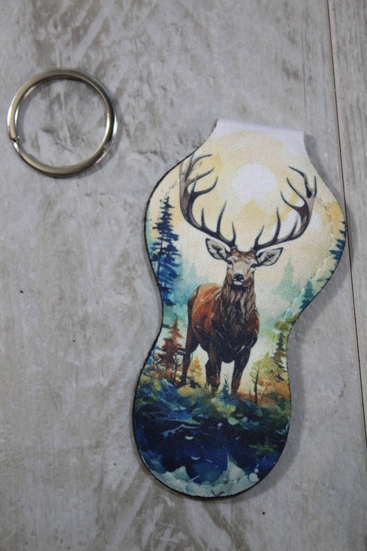 Adventure Chapstick Holder Keychain- Big Buck