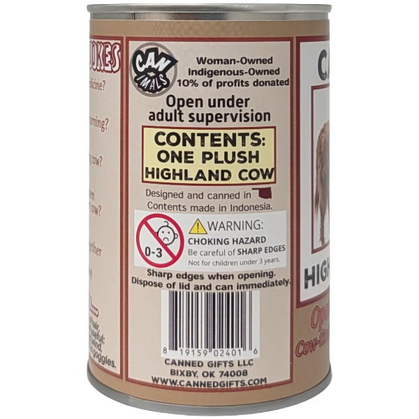 Canned Highland Cow