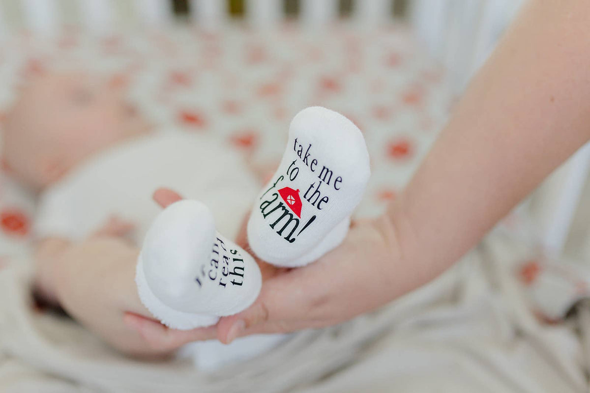 Take Me to the Farm Baby Socks