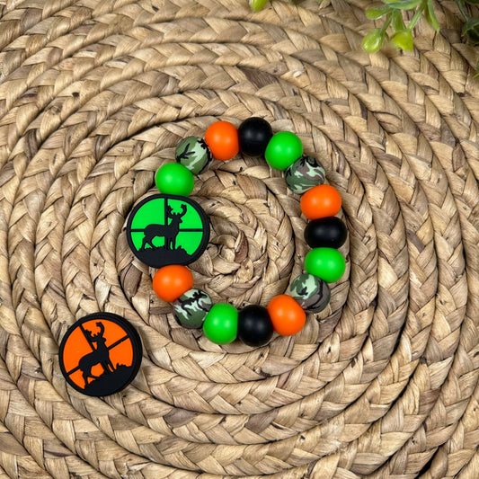 WS Big Buck Teething Ring: Orange