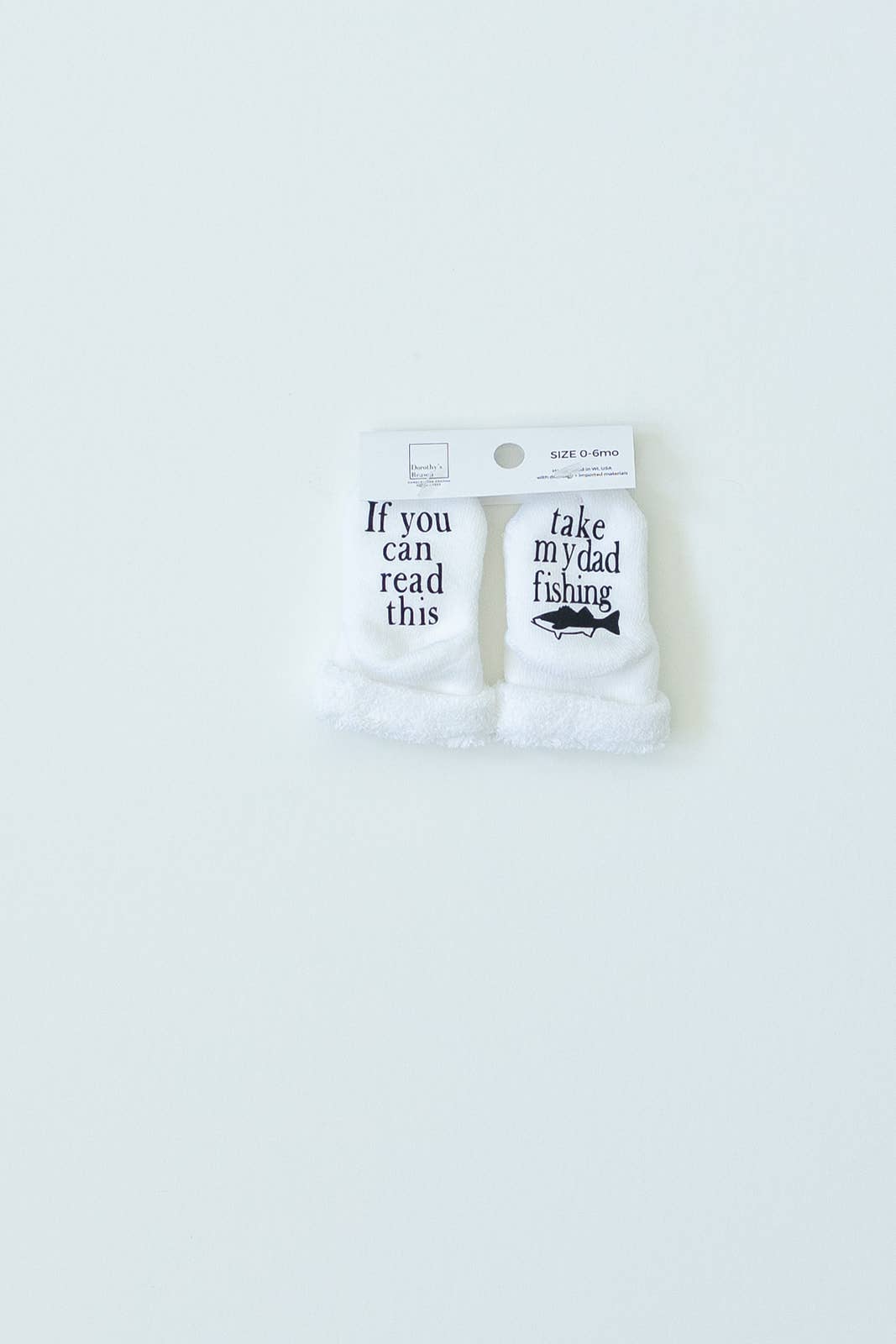 Take My Dad Fishing Baby Socks