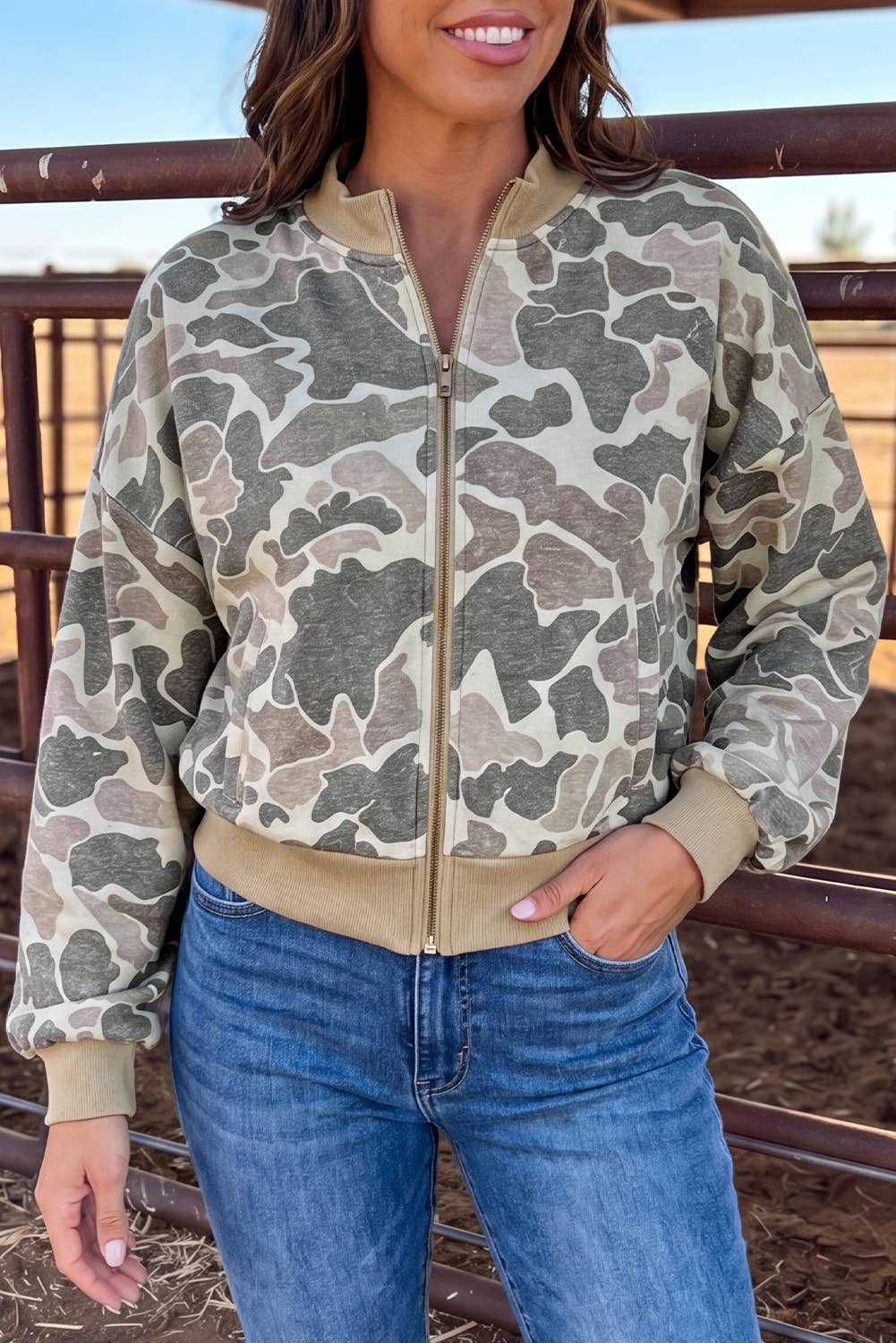 Timber Camo Bomber Jacket